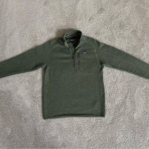 Patagonia Men's Zip Up Sweater - Forest Green